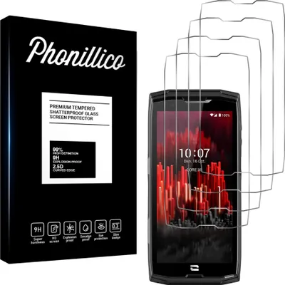 Image de Verre trempé pour Crosscall Core X4 / Core X5 [4 pièces] Protection d'écran Screen Protector Film Anti-Rayures Glas Resistant Phonillico®