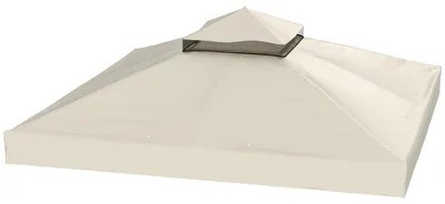 Obrázek produktu pro Náhradní střecha pro pavilon 3 x 3 m - střecha na pavilon | Barva: krémová bílá