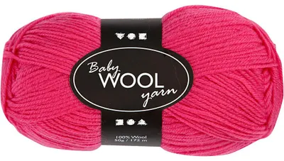 Produktbild von Babywolle, L 172 M, Pink, 50 g/ 1 Knäuel [HOB-41342]
