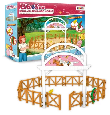 Zdjęcie produktu dla Zestaw "Bibi i Tina" – Arena jeździecka dla figurek koni, zestaw "Martinshof", zestaw koni, prezent dla dziewczynki, świat zabawy "Bibi i Tina", zabawka dla dzieci od 3 roku życia. Arena jeździecka 24058 – 24058