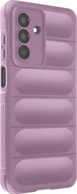 Productafbeelding van Avizar, siliconen hoesje voor de Galaxy A17, met reliëftekstuur en zachte touch, kleur: roze