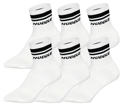 Productafbeelding van HUDDLE Sokken, uni, 6-pack – katoenen sportkousen voor heren en dames | Korte kousen