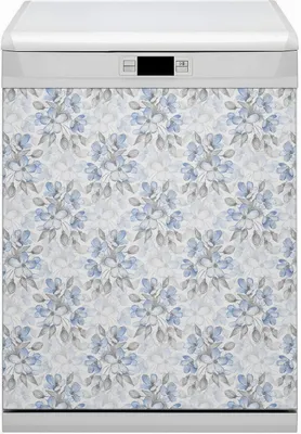 Produktbild von Küche Magnet für Spülmaschine  Abwaschbar 60x70 cm Geschirrspüle  - Blumen