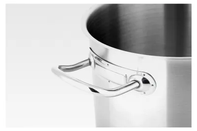 Produktbild von Gemüsetopf aus Edelstahl, Ø 20 cm, 5 L, Höhe: 17,5 cm, induktionsgeeignet, ofenfest