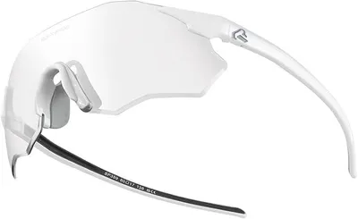 Image de Lunettes de vélo ROCKBROS, lunettes de soleil de sport photochromiques sans monture, pour femmes et hommes, VTT, vélo de course, course à pied, plein air, blanc clair, photochromiques, double face