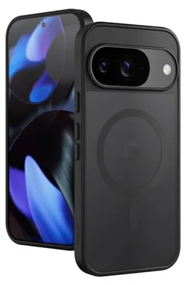 Immagine prodotto di Crong Hybrid Matte Magnetic – cover MagSafe per Google Pixel 9 (nero)