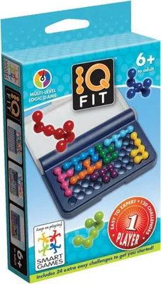 Produktbild von Smart Games - IQ Fit, Puzzle Game with 120 Challenges, 6+ Years