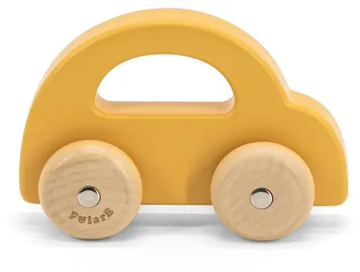 Zdjęcie produktu dla PolarB Wooden Car, 0,5 lat(a), Drewno, Żółty