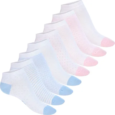 Produktbild von Footstar Söckchen mit Motiven für Damen (8 Paar) – kleine, kurze und niedliche Söckchen mit Motiven – Mix