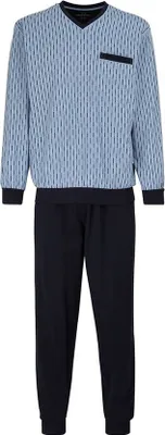 Produktbild von GÖTZBURG Herren Pyjama blau bedruckt 1er Pack Größe: 56