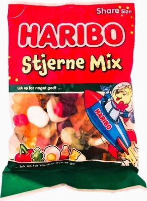 Produktbild von Haribo Stjerne Mix Stern-Fruchtgummi 375g dänische Gummis