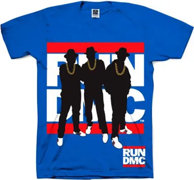 Produktbild von Run DMC Silhouette Royal Blue L T-Shirt