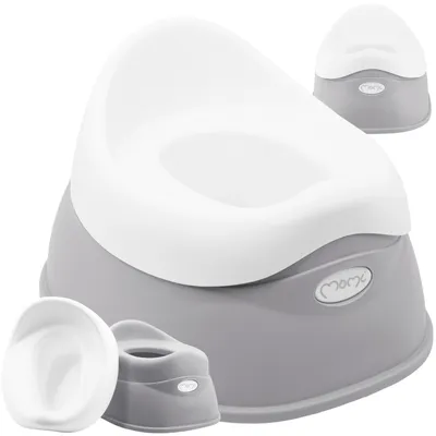Produktbild von MoMi DITO – Ergonomisches Baby Töpfchen mit Rückenlehne, herausnehmbarem Einsatz & Anti-Rutsch-Füßen, ab 12 Monaten – Grau