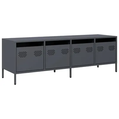 Zdjęcie produktu dla vidaXL Szafka pod TV antracyt 135x39x43,5 cm Stal walcowana na zimno