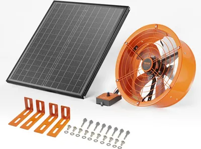 Obrázek produktu pro Solární odsávací ventilátor Ventilátor Φ400x150mm včetně termostatu
