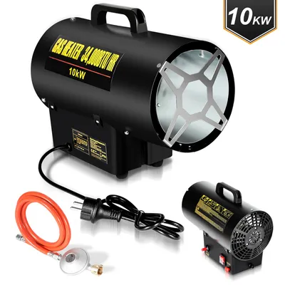 Produktbild von Yakimz 10KW Gasheizgebläse Gasheizer für Gasflasche Gasdruckregler Bauheizer 700mbar Gasheizgerät Heizkanone