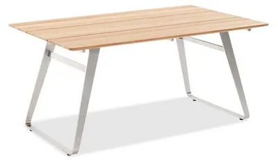 Produktbild von Niehoff Gartentisch Elba, Teakholz und Edelstahl, 160 cm, witterungsbeständig