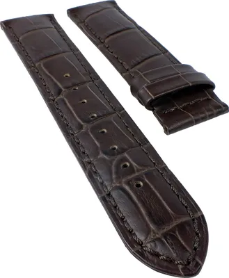 Produktbild von Jaguar Klassik Uhrenarmband 22mm Krokoprägung braun Leder J662/6 J662