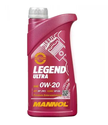 Productafbeelding van 1 Liter MANNOL 0W-20 LEGEND ULTRA DEXOS 1 GEN 2, geschikt voor: Chrysler MS-6395, Chrysler MS-13340, Ford WSS-M2C947-A, Ford WSS-M2C947-B1, GM 6094-M, STJLR.51.5122, Honda HTO-06