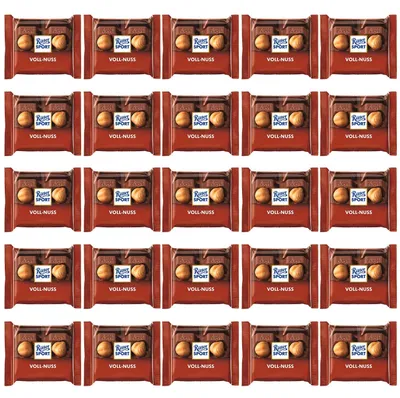 Produktbild von Ritter Sport mini Voll-Nuss 25er, KI-generiertes Bild