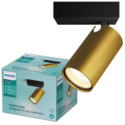 Produktbild von Philips Idris Decken-/Wandspot, Schienenlichtschranke, GU10, 1 Glühbirne(n), LED, 220-240 V, Schwarz