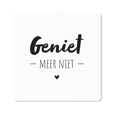 Produktbild von MuchoWow® Mauspad Mousepad Text - Mehr genießen - Zitate 30x30 cm - Mousepads - Maus Mat - Pad - Mausunterlage - Gaming