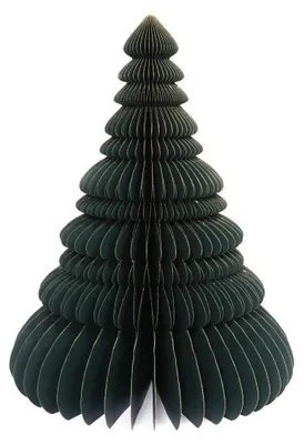 Only Natural – Wabenpapier-Weihnachtsbaum – Grün – 45 cm – Ansicht 1