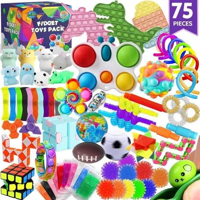 Produktbild von Fidget speeltjes set, 75 stuks, stressverlichting, kinderen