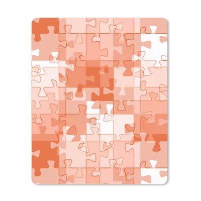 Produktbild von MuchoWow® Mauspad Mousepad Puzzle - Orange - Muster 30x40 cm - Mousepads - Maus Mat - Pad - Mausunterlage - Mausmatten