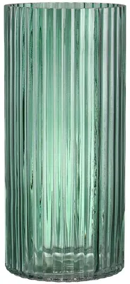 Productafbeelding van Groene Ribbelglasvaas 25 cm