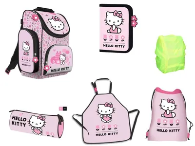 Produktbild von Hello Kitty Schulranzen Set 6teilig pink