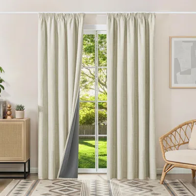Obrázok produktu pre 100% zatemňujúce termo-závesy - Béžové - 2x160x245 cm