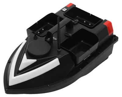 Immagine prodotto di Barca da pesca telecomandata - Barca per esche - Doppio motore - GPS con funzione Auto-Cruise e ritorno automatico - Compatibile con ecoscandagli - Batteria agli ioni di litio da 5200mAh - Colore nero