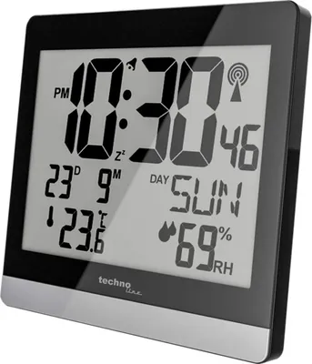 Produktbild von Technoline WS8014 Funkwanduhr mit XXL Anzeige/ Alarmfunktion/ Temperaturanzeige