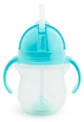 Immagine prodotto di Munchkin MUNCHKIN 207 ml gertuvė su šiaudeliu TIP&SIP STRAW, mėlyna, 6+ mėn.