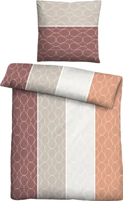 Produktbild von Traumhaft schlafen - Castell - Markenbettwäsche PolyBaumwolle Biber 0351108 TROPFEN color: burgund, size: 1x 155x220 cm + 1x 80x80 cm