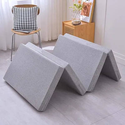Image de Matelas pliant en mousse, portable, avec housse amovible