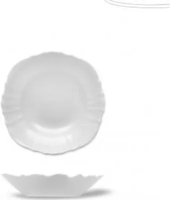 Produktbild von Porzellanschale tief, 13 cm, Bernadotte, tschechisches Porzellan, weiß, Thun 1794