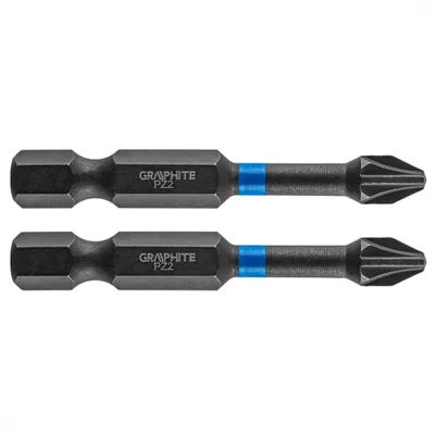 Obrázek produktu pro GRAPHITE Rázové bity PZ2 x 50 mm, 2 ks.
