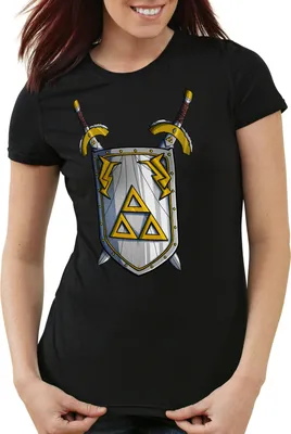 Produktbild von style3 Link to the Past Schwert Damen T-Shirt hyrule snes nes, Farbe:Schwarz, Größe:XL