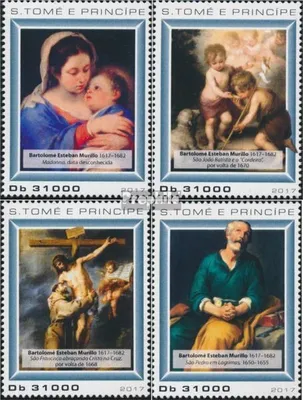 Produktbild von Briefmarken Sao Tome e Principe 2017 Mi 7318-7321 (kompl. Ausgabe) postfrisch Bartolomé Estaban Murillo
