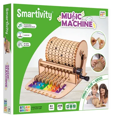 Produktbild von Smartivity Music Machine, Bausatz, 8 Jahr(e), Sound-Effekte, Holz, 208 Stück(e), 1,55 kg