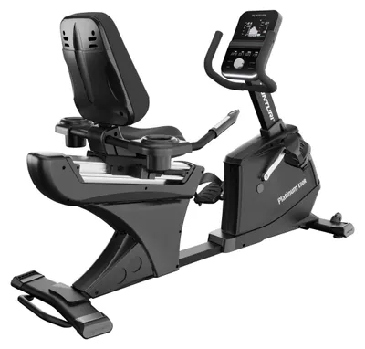 Produktbild von Tunturi Signature E30-R Liegeergometer – Fitnessfahrrad mit niedrigem Einstieg – Ergonomisch verstellbar – Mit Transportrollen – Schwarz