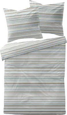 Produktbild von Dormisette Mako-Satin Bettwäsche-Garnitur Dessin 04482 Farbe 050 - 155x220 + 80x80 cm