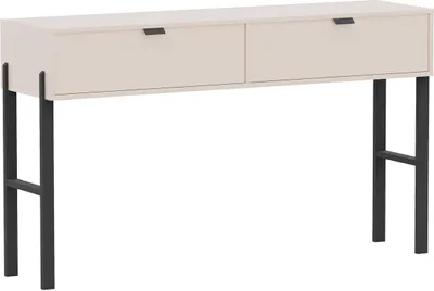 Produktbild von BETTSO Moderner Schminktisch CALMA mit Schubladen für Schlafzimmer sandbeige