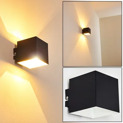 Produktbild von Riccio »Riccio« Wandlampe aus Metall in Schwarz/Weiß