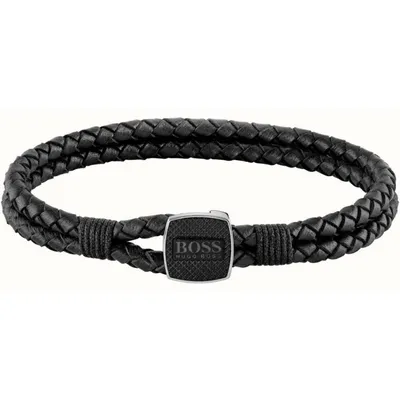 Produktbild von Boss Jewelry 1580468M - THAD CLASSIC Geflochtenes Lederarmband