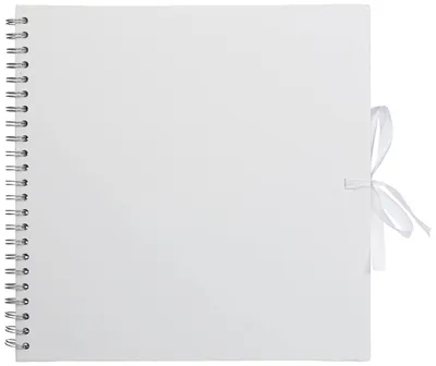 Immagine prodotto di Album fotografico per scrapbooking, con spirale, formato 30 x 30 cm - Bianco