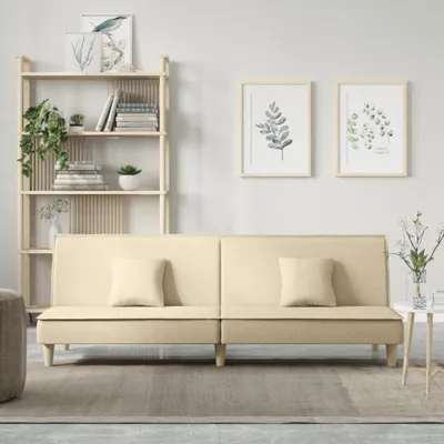Immagine prodotto di The Living Store Divano letto in tessuto crema