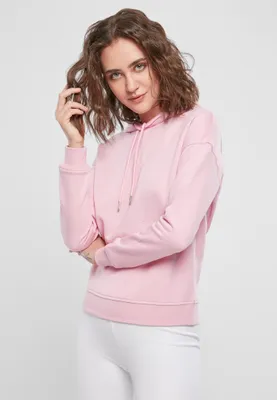 Immagine prodotto di Urban Classics TB1524 | Felpa con cappuccio da donna con polsini a coste - Colore: girlypink - Taglia: XS